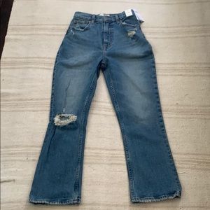NWT Abercrombie Ultra High Rise Kick Flare Jeans